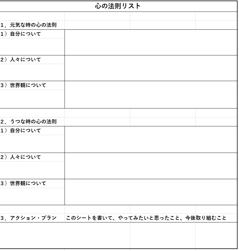心の法則リスト